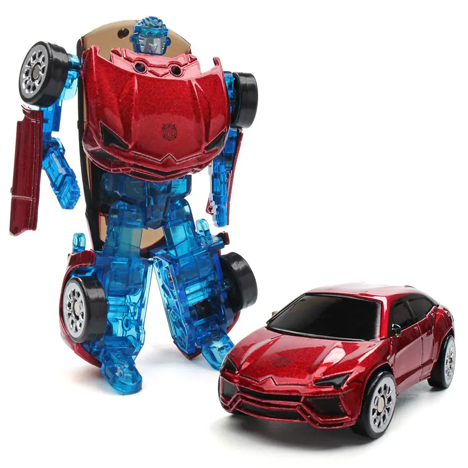 Alloy Transforming Robot Car Model Toy