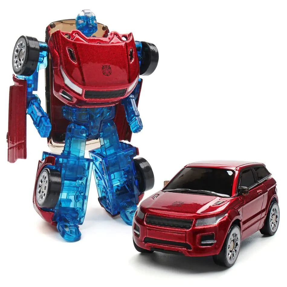 Alloy Transforming Robot Car Model Toy