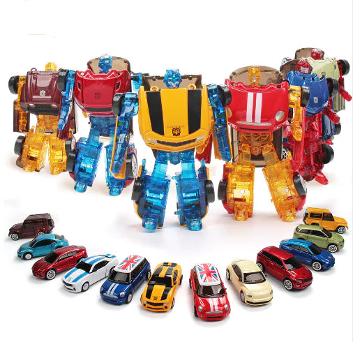 Alloy Transforming Robot Car Model Toy